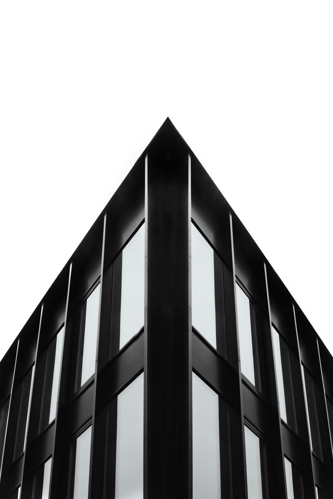 Quiet architectural planes viewed from an unusual angle